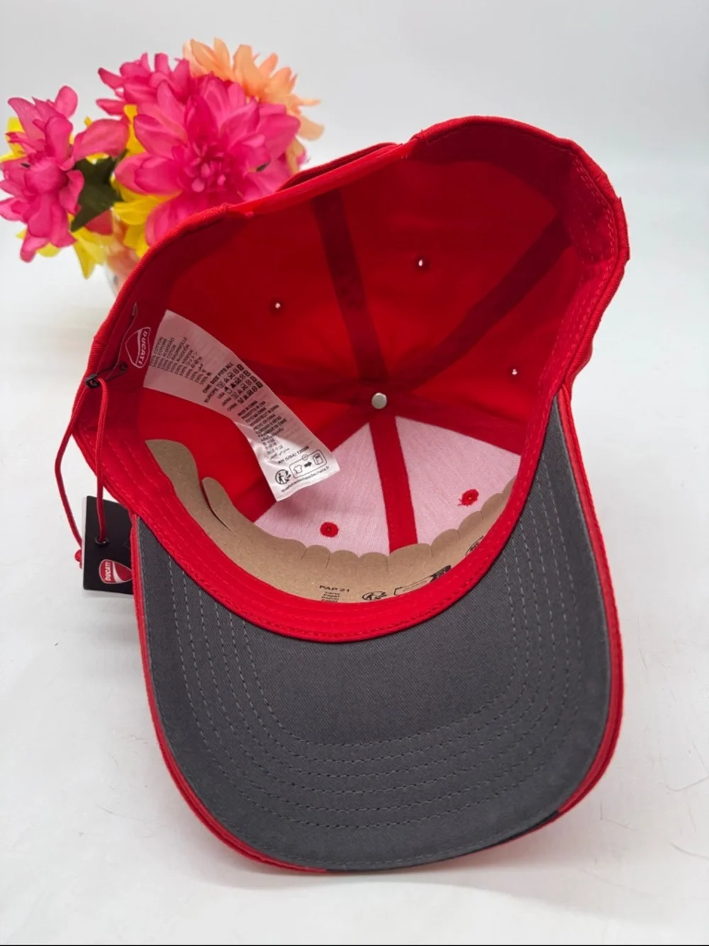 Ducati NWT Red Hat White Embroidered Logo